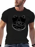 Funky Hippo Face Black T-Shirt