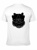 Funky Hippo Face Black T-Shirt