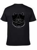 Funky Hippo Face Black T-Shirt