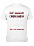 Crazy Grandma T-Shirt: Perfect Granddaughter Gift