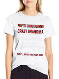 Crazy Grandma T-Shirt: Perfect Granddaughter Gift