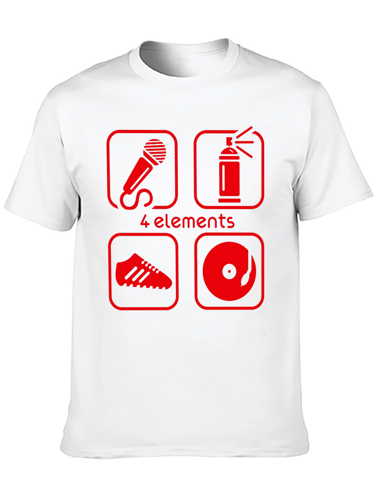 4 Elements Hip Hop T-Shirt - Black