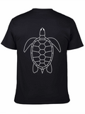 Sea Turtle Graphic T-Shirt - Black