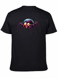 Cute Cartoon Spider Black T-Shirt