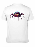 Cute Cartoon Spider Black T-Shirt