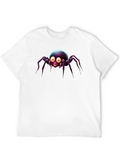 Cute Cartoon Spider Black T-Shirt