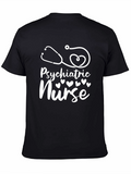 Psychiatric Nurse Stethoscope Heart T-Shirt