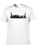 Cityscape Graphic Black T-Shirt