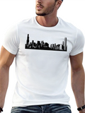 Cityscape Graphic Black T-Shirt