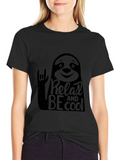 Relax and Be Cool Sloth Graphic Tee