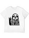 Relax and Be Cool Sloth Graphic Tee