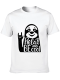 Relax and Be Cool Sloth Graphic Tee