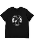 Fear the Guitar Black Cotton Graphic Tee