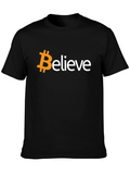 Bitcoin Believe Black T-Shirt - Crypto Tee