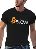 Bitcoin Believe Black T-Shirt - Crypto Tee