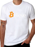 Bitcoin Believe Black T-Shirt - Crypto Tee