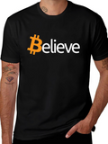 Bitcoin Believe Black T-Shirt - Crypto Tee