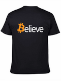 Bitcoin Believe Black T-Shirt - Crypto Tee