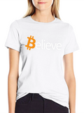Bitcoin Believe Black T-Shirt - Crypto Tee