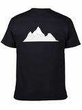 Mountain Graphic T-Shirt - Black Cotton Tee