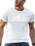 Mountain Graphic T-Shirt - Black Cotton Tee