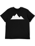 Mountain Graphic T-Shirt - Black Cotton Tee