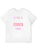 Awesome Fisher Graphic T-Shirt - Black