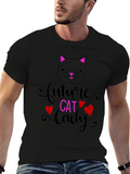Future Cat Lady Black Graphic Tee