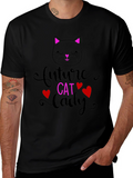 Future Cat Lady Black Graphic Tee