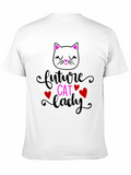 Future Cat Lady Black Graphic Tee
