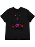 Future Cat Lady Black Graphic Tee