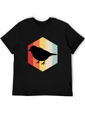 Retro Bird Silhouette T-Shirt