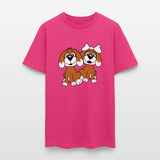 2 Dogs Team Two Friends Couple In Love Girl Boy