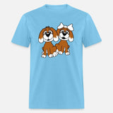 2 Dogs Team Two Friends Couple In Love Girl Boy