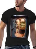 Submarine Control Room Graphic T-Shirt