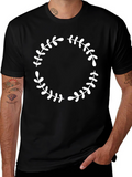 Wreath Graphic Black T-Shirt