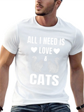 All I Need is Love and Cats T-Shirt