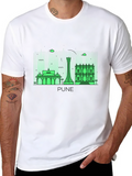 Pune Skyline T-Shirt - Cityscape Graphic Tee