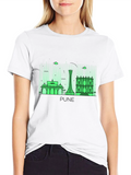 Pune Skyline T-Shirt - Cityscape Graphic Tee