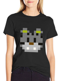 Pixel Cat T-Shirt - Retro Gaming Style