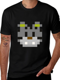 Pixel Cat T-Shirt - Retro Gaming Style