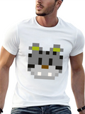 Pixel Cat T-Shirt - Retro Gaming Style