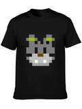 Pixel Cat T-Shirt - Retro Gaming Style