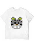 Pixel Cat T-Shirt - Retro Gaming Style