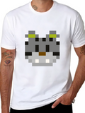 Pixel Cat T-Shirt - Retro Gaming Style