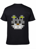 Pixel Cat T-Shirt - Retro Gaming Style