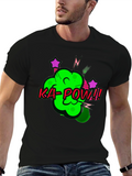 Ka-Pow Graphic Tee - Black Cotton T-Shirt