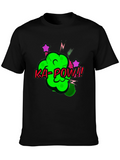 Ka-Pow Graphic Tee - Black Cotton T-Shirt