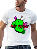 Ka-Pow Graphic Tee - Black Cotton T-Shirt