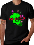 Ka-Pow Graphic Tee - Black Cotton T-Shirt